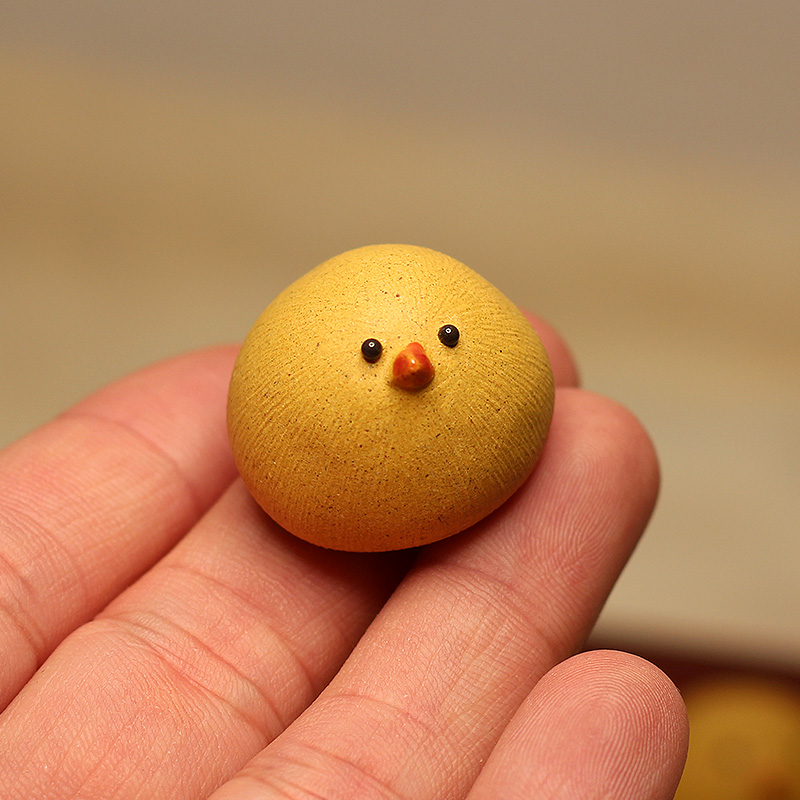 小鸡紫砂小摆件迷你紫砂茶宠