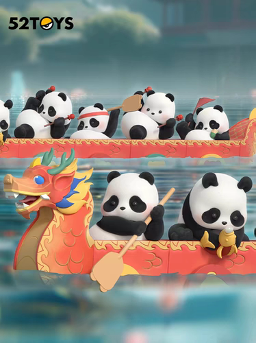 52TOYS PandaRoll胖哒幼顺水行舟盲盒熊猫玩具六一儿童节礼物