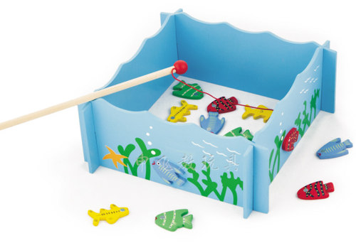 组合木质钓鱼儿童磁性游戏玩具