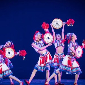 小荷风采三弦弹响等你来演出服原版六一幼儿民族舞蹈服苗族三月三