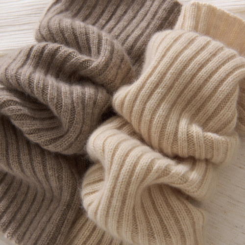 100%纯山羊绒袜套保暖过膝长筒袜