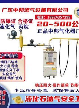 中邦气化炉LPG防爆气化器液化气石油气煤气丙烷工业20-500汽化炉