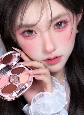 韩系妈生卧蚕七合一提亮眼影盘