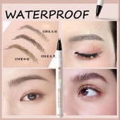 3支7.11 小鱼海棠四叉眉笔野生眉不晕染液体眉笔防水防汗新手易画