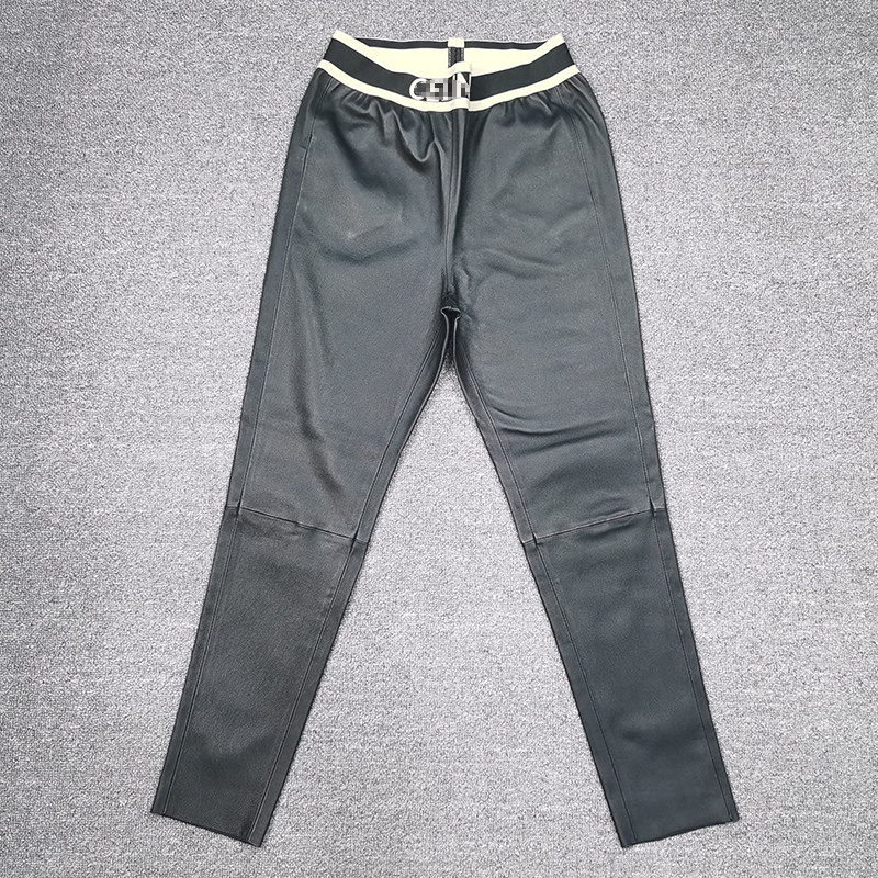 欧货2026春季新款真皮皮裤女绵羊皮弹力皮长裤修身显瘦小脚裤包臀