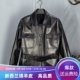 百搭单排扣皮外套 真皮皮衣女绵羊皮系带收腰时尚 欧货2026春季 新款