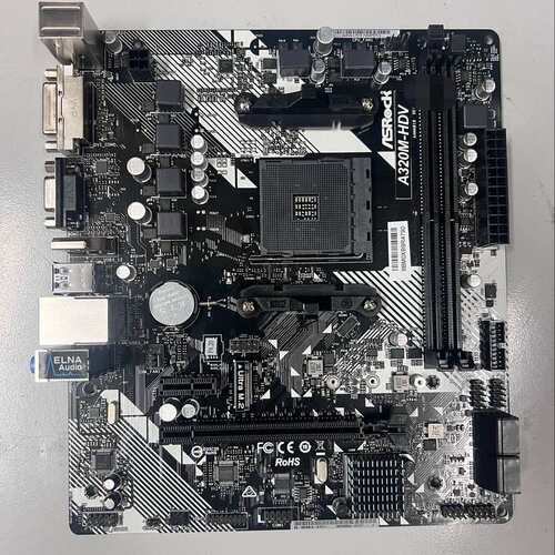 议价华擎A320M-HDV AM4主板！带档板！共28片！ 实物（维修）
