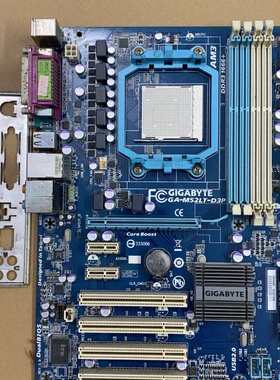 议价技嘉GA-M52LT-D3P独显大板AM3白插槽支持四个DD（维修）