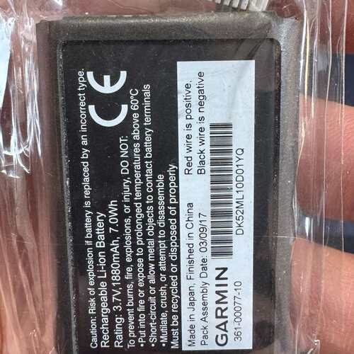 议价Garmin佳明GPSMAP 276Cx用锂电池，全新原装充（维修）