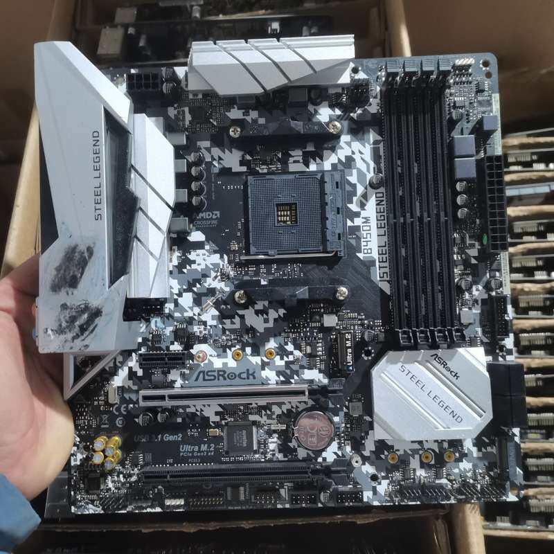 议价华擎B450M STEEL LEGENO AM4主板！带档（维修）图片