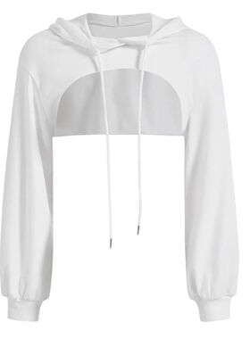 Irregular exposed navel long sleeved top不规则露脐长袖上衣女