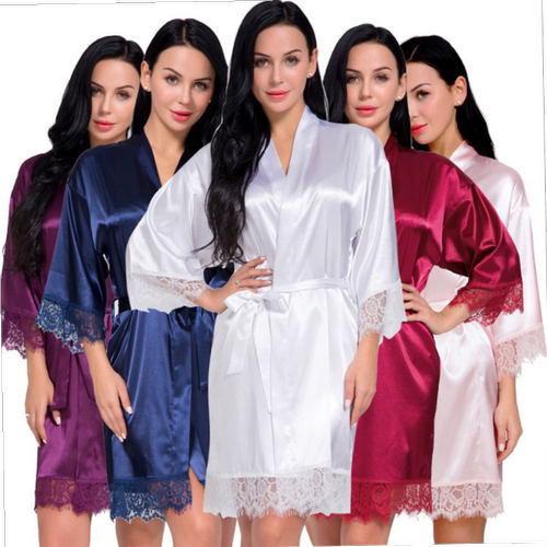 Pajamas women 2021 new spring lace pajamas  睡衣女蕾丝睡袍