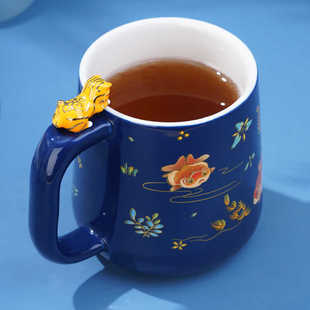故宫文化宫猫戏鱼·马克杯陶瓷杯水杯咖啡伴手礼文创礼品生日礼物