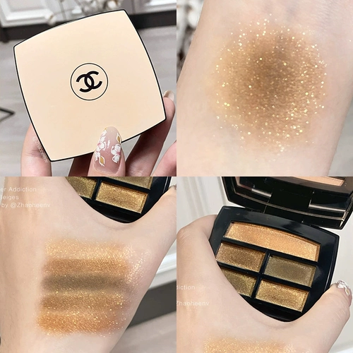 Шанель 352 Пятиколорная пластина для тени для век Шанель Limited 5 -Color Bender/Light/Warm Camellia 356