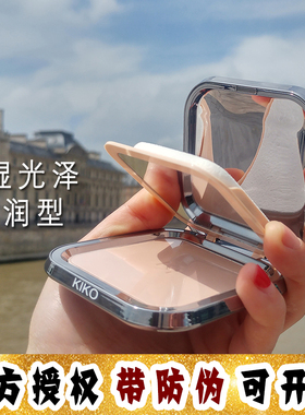 大怪飞/授权新版 KIKO干湿两用定妆粉饼SPF11 哑光防晒控油12g