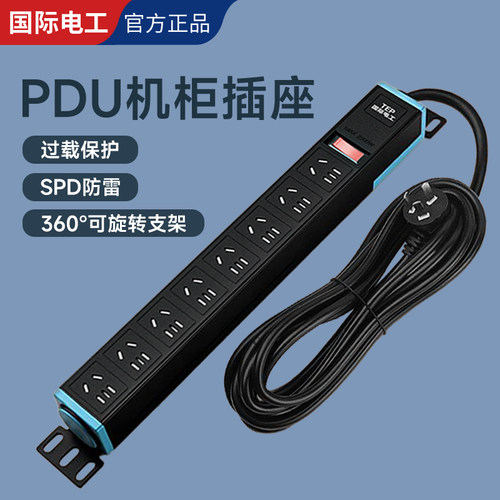 国际电工PDU柜机电源专用插座