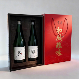 日本原装进口知名清酒礼盒装过年送礼春节礼袋双支720ml梵东光