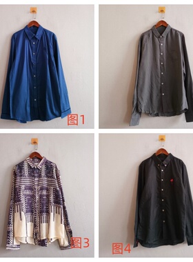 外贸新款春夏男装 欧美休闲多款方领单排扣长袖衬衫 男生衬衫 A85