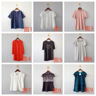 夏季 雪紡衫 多色多款 圓領(lǐng)短袖 日韓時(shí)尚 女生上衣 外貿(mào)新品 A32 女裝