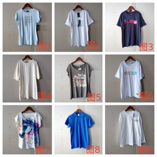 夏季 女生百搭短袖 女装 圆领体恤 T恤A63 日韩休闲多色多款 外贸新品