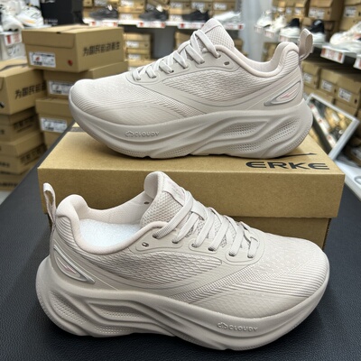 鸿星尔克女鞋2025冬季新款时尚休闲鞋沙发厚底跑步鞋12125414287