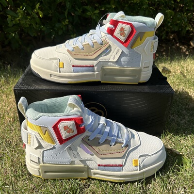 鸿星尔克女鞋2025新款奇弹银魂联名款高帮板鞋运动鞋12120301529