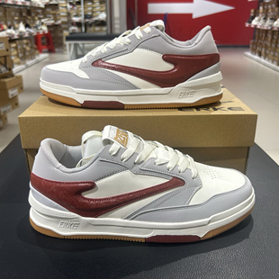 秋季 耐磨运动鞋 新款 时尚 11124301034 无双皮面滑板鞋 鸿星尔克男鞋