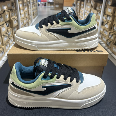 鸿星尔克男鞋2024冬季新款板鞋男运动鞋休闲滑板鞋11124401267