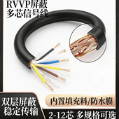 国标RVVP多芯屏蔽线信号线控制线23 10芯0.3 1平方