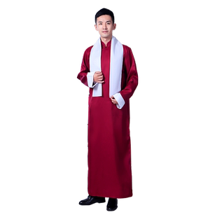 中式婚礼伴郎服兄弟装搞笑中国风马褂兄弟团礼服冬季相声大褂唐装