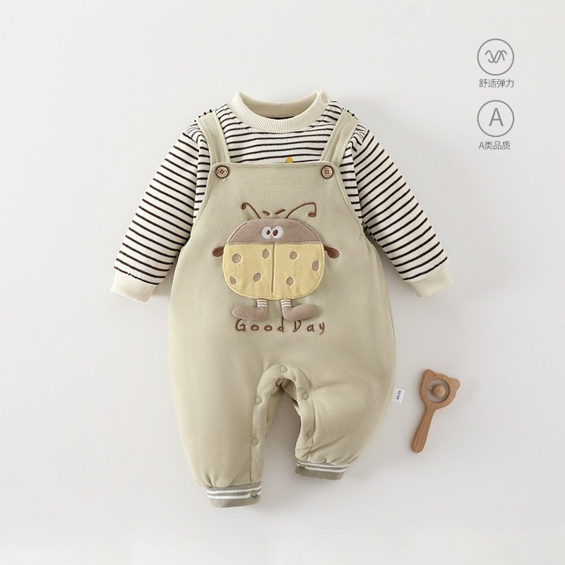 0-3岁婴儿背带夹棉80g保暖两件套秋冬宝宝衣服a类加厚棉衣背带裤,童装/婴儿装/亲子装,内衣套装,淘宝优惠券,粉丝福利购,淘宝优惠卷