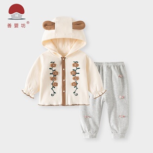 0-8岁女童套装春秋衣服a类纯棉连帽卫衣洋气休闲外穿儿童两件套