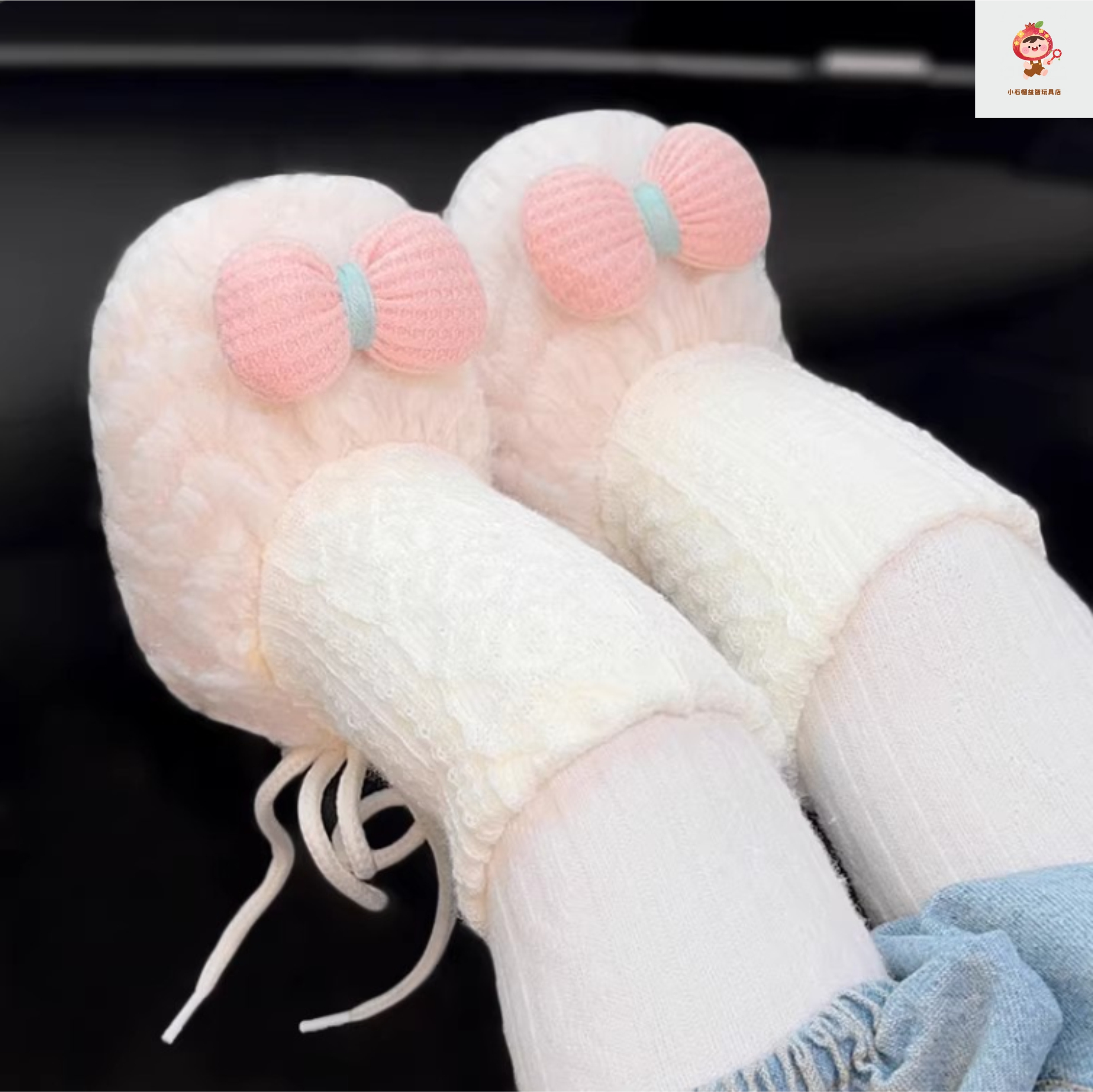 0-15个月冬季婴儿鞋软底女公主加绒学步前鞋保暖防掉