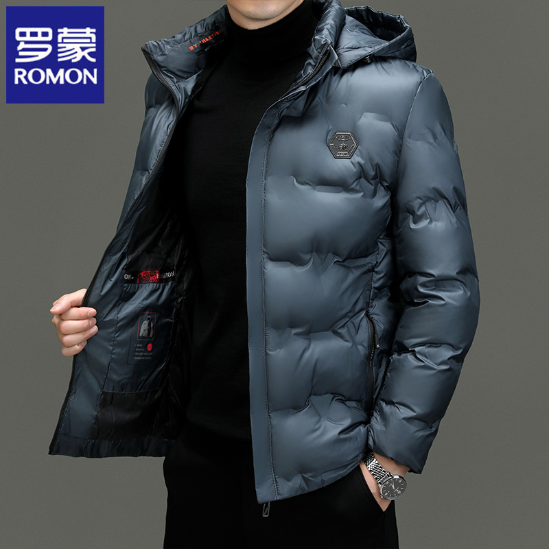 罗蒙秋冬季新款加厚保暖棉衣男装