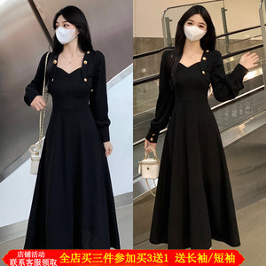 辣妈款外出哺乳连衣裙秋冬装修身复古气质收腰显瘦产后喂奶针织裙