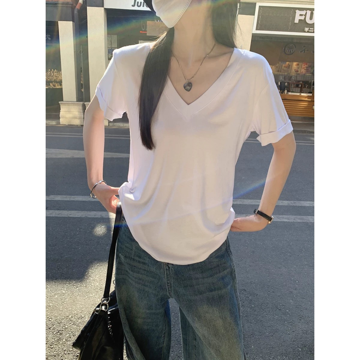 春夏v领哺乳装外出时尚短袖宽松慵懒风纯棉莫代尔T恤产后喂奶上衣,孕妇装/孕产妇用品/营养,家居服上装,淘宝优惠券,粉丝福利购,淘宝优惠卷