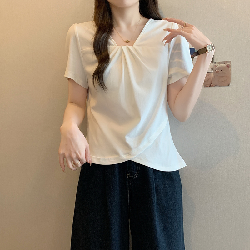 夏装新款辣妈外出哺乳短袖