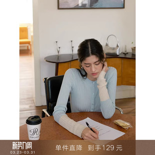 套头打底衫 毛衫 针织莱赛尔假两件撞色堆堆拼袖 上衣 到手129元