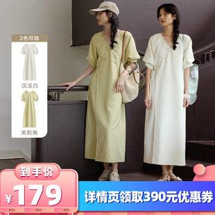 【所有女生的衣橱】POPCHRIO欧可芮盘扣连衣裙