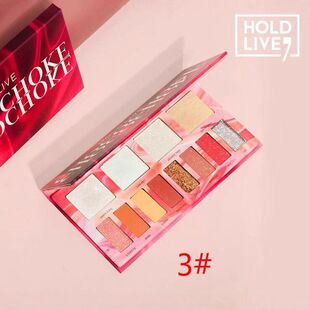 正品 E化妆盒HL187高光玫瑰巧克力腮红眼影套装组合HOLDLIV初学者