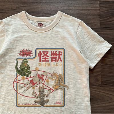 复古趣味插画竹节棉男女短袖T恤