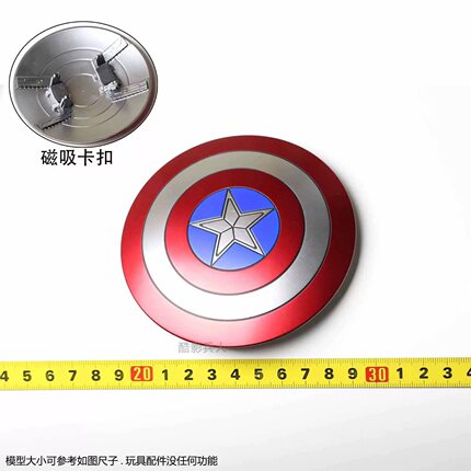 HT HotToys 钢铁爱国者 合金 漫威漫画 CMS021D68 盾牌 配件 1/6