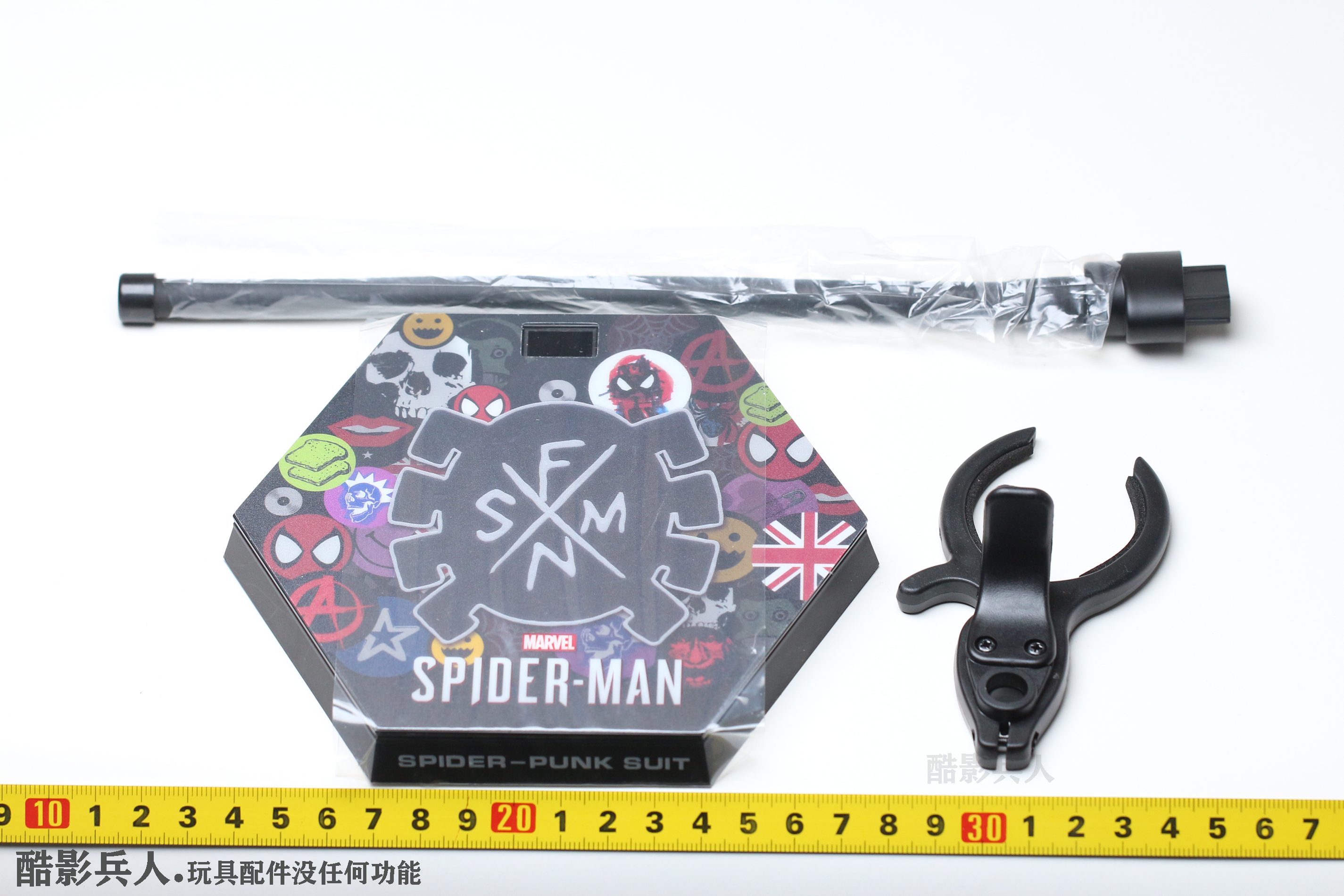 HotToys HT VGM32 PS4 游戏版 摇滚 朋克 地台 支架 配件 蜘蛛侠