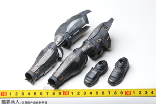 HOTTOYS TMS085 配件 人偶 战甲版 护腿 蝙蝠侠 正义联盟 鞋