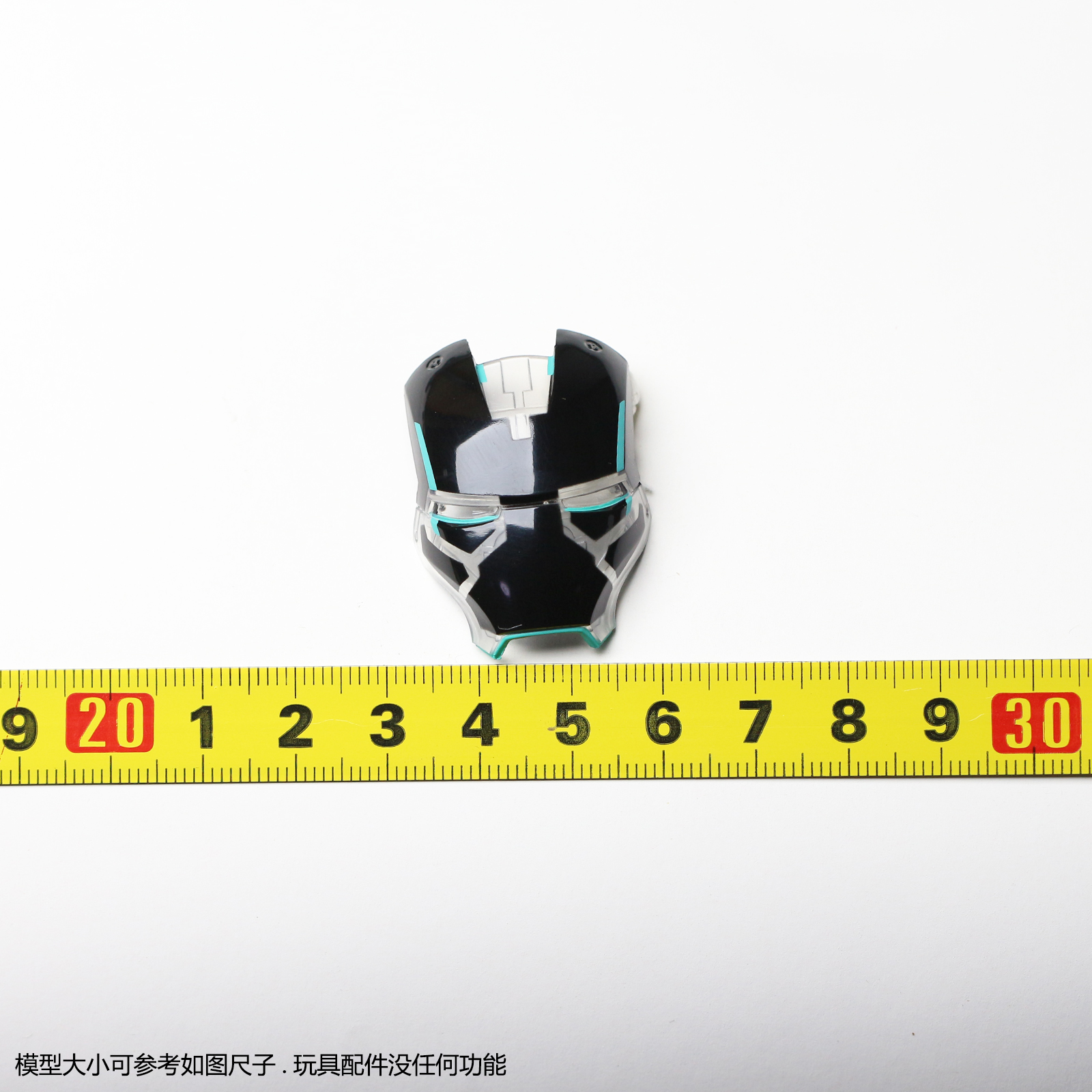 HT HOTTOYS 1/6 钢铁侠2 合金 创战光速蓝 MK4 面具 配件