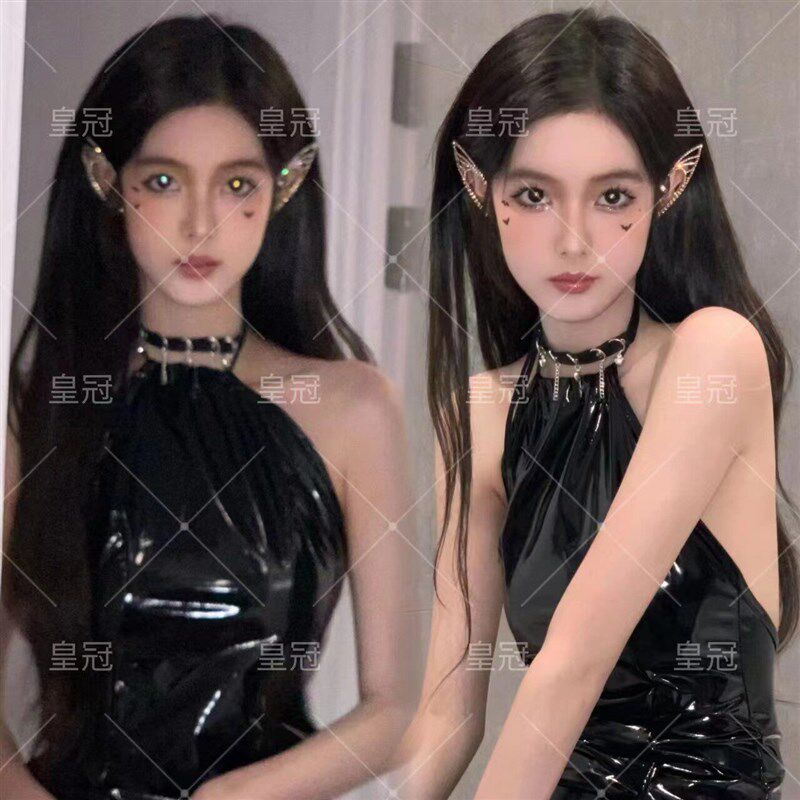 纯欲COS动漫暗黑精灵万圣节舞台演出服埃及艳后写真 2023影楼拍照