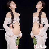 孕妈咪大肚摄影服 高级感简约御姐风黑色西装 影楼孕妇拍照服装 新款