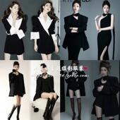 个人艺术照写真摄影服装 春日韩系甜美小清新少女针织开衫 影楼新款