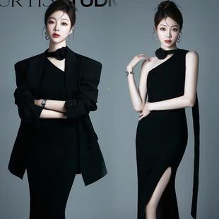 影楼拍照主题韩系小清新画报复古肖像少女艺术照个人形象写真服装