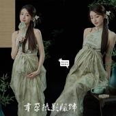 主题孕妈咪大肚照写真旗袍 复古风禅意新中式 影楼新款 孕妇拍照服装